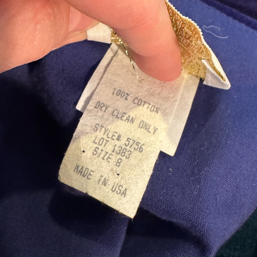 Vintage Watters Velvet Off The Shoulder - Picture 12 of 13